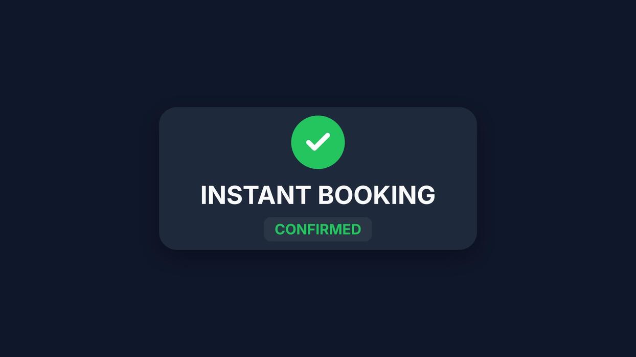 Instant Booking Confirmation